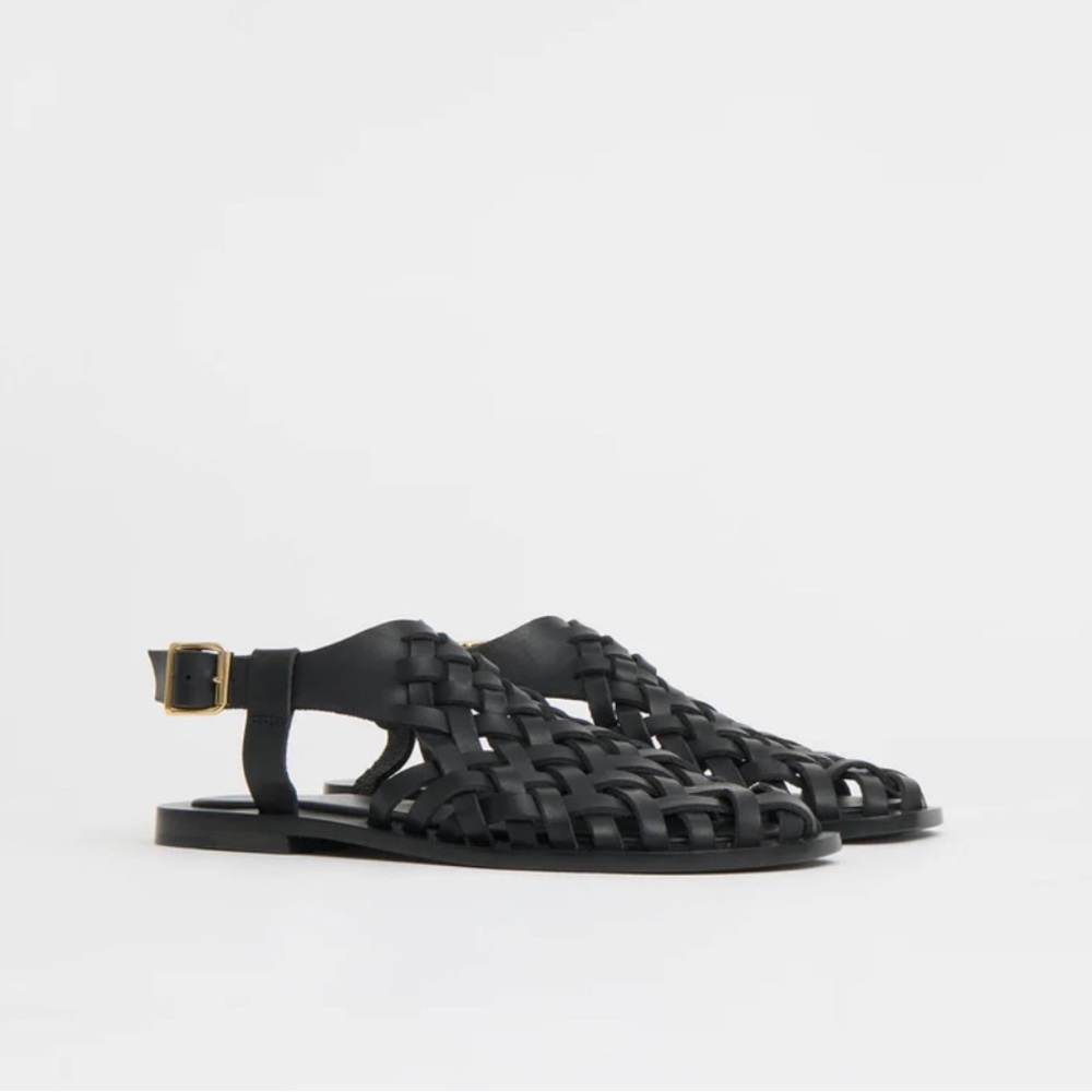 Brand New! Mansur Gavriel woven sandals - black
